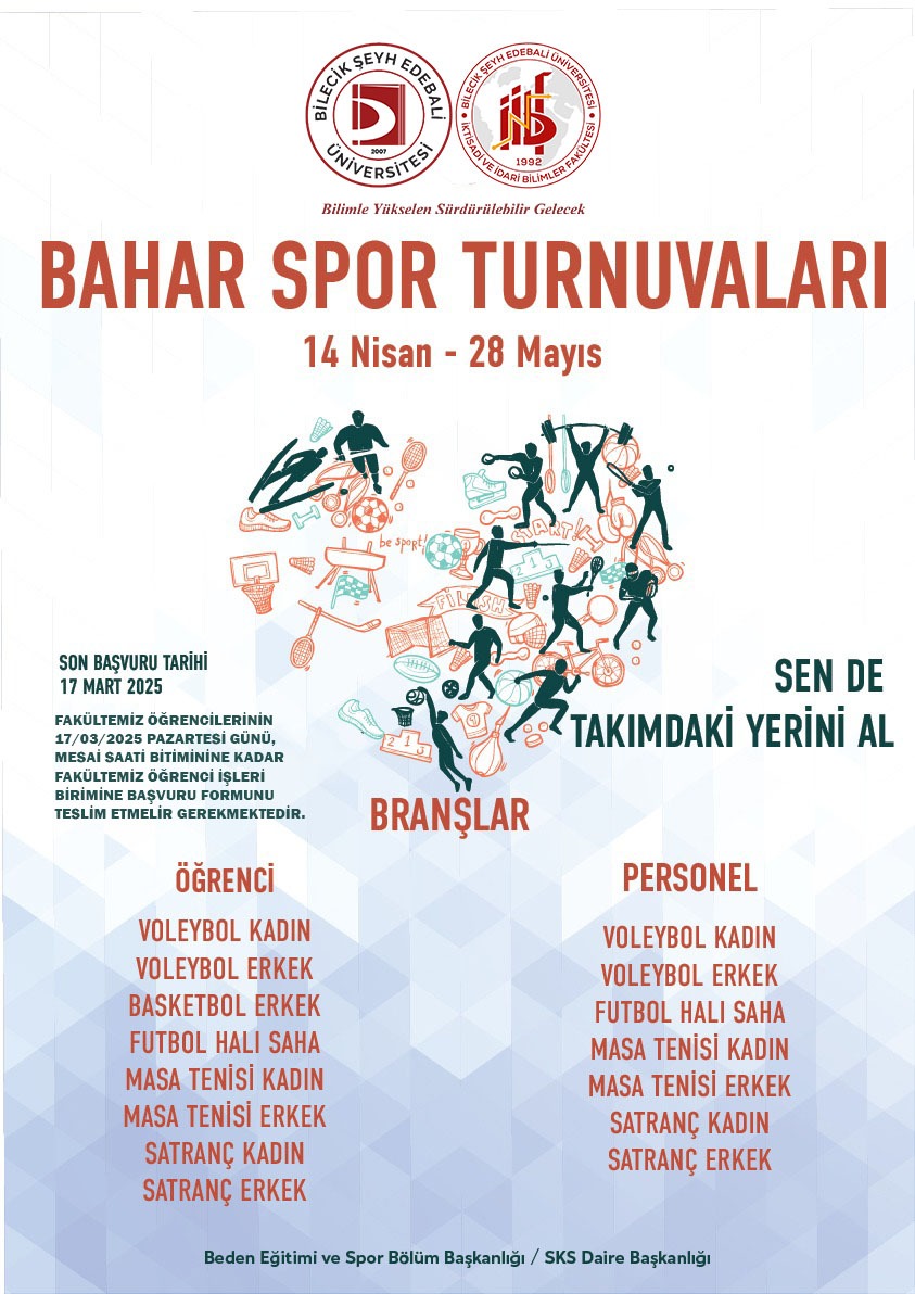 2024-2025 BAHAR SPOR TURNUVALARI
